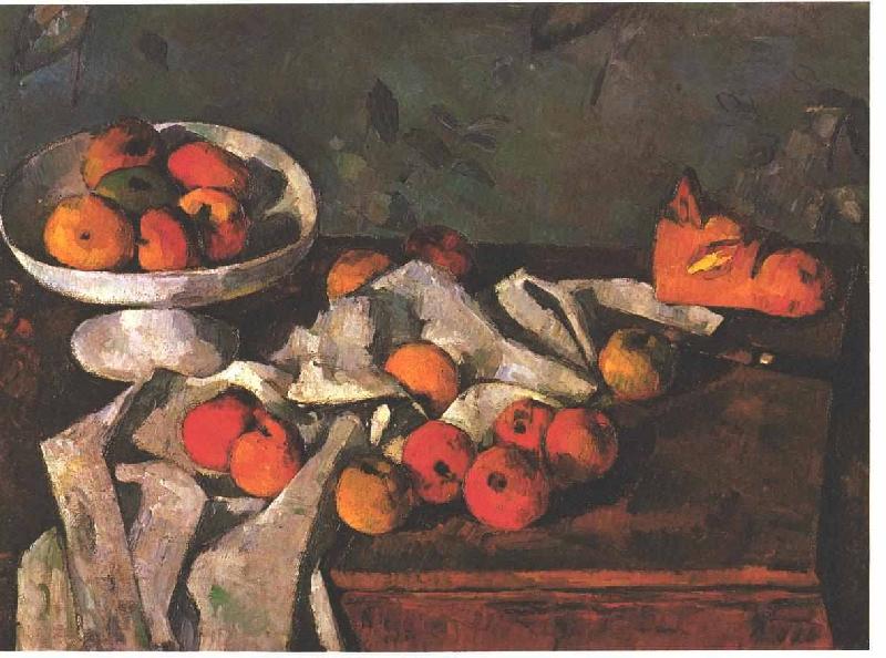 Paul Cezanne life with a fruit dish and apples Sweden oil painting art